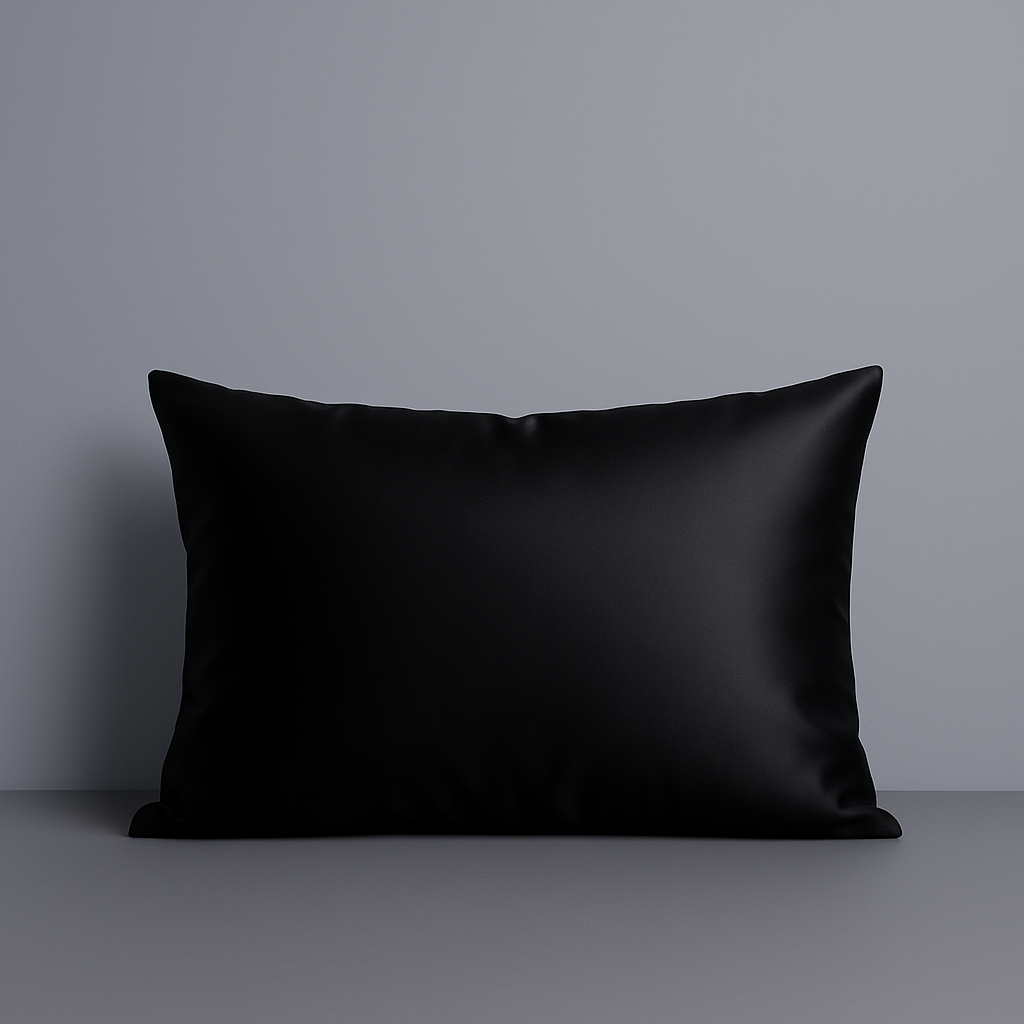 100% Mulberry Silk Pillowcase - Black