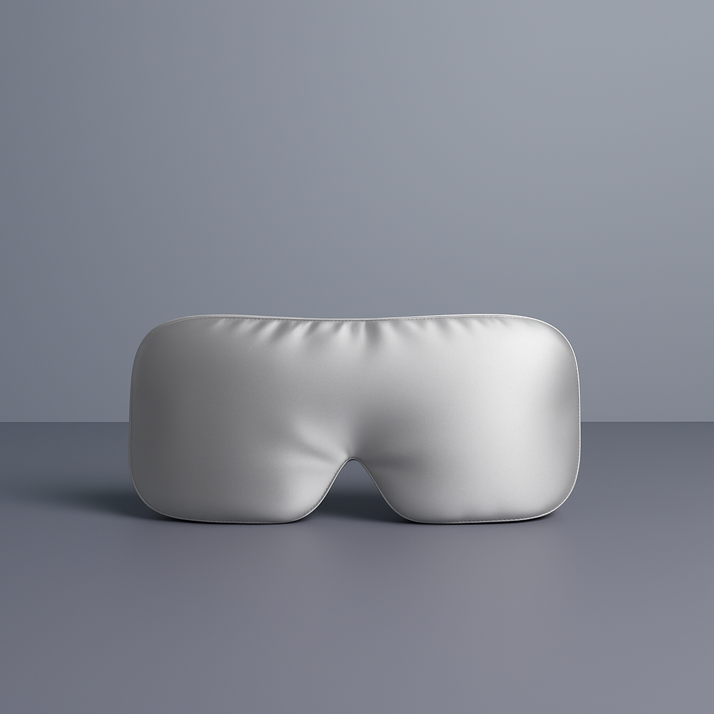 100% Mulberry Silk Sleep Mask - Silver